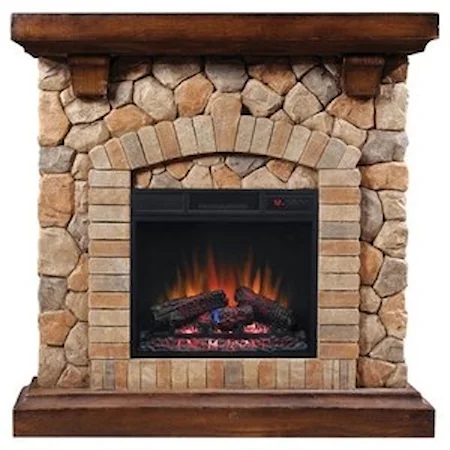 40" Wall Mantel and 18" Electric Insert